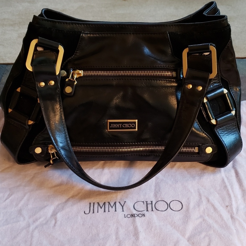 JIMMY CHOO~ black Maddy purse